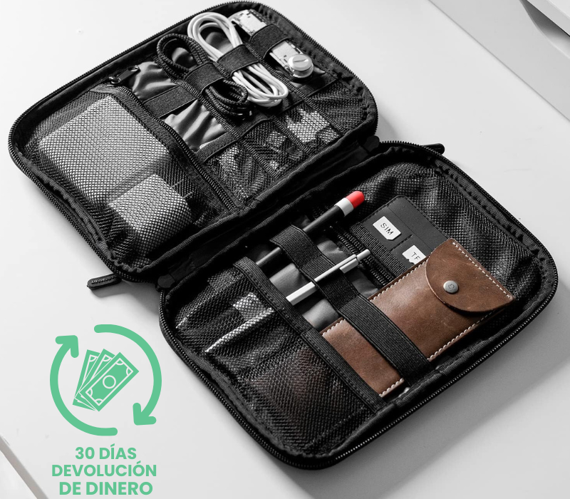 Organizador de cables para viajes