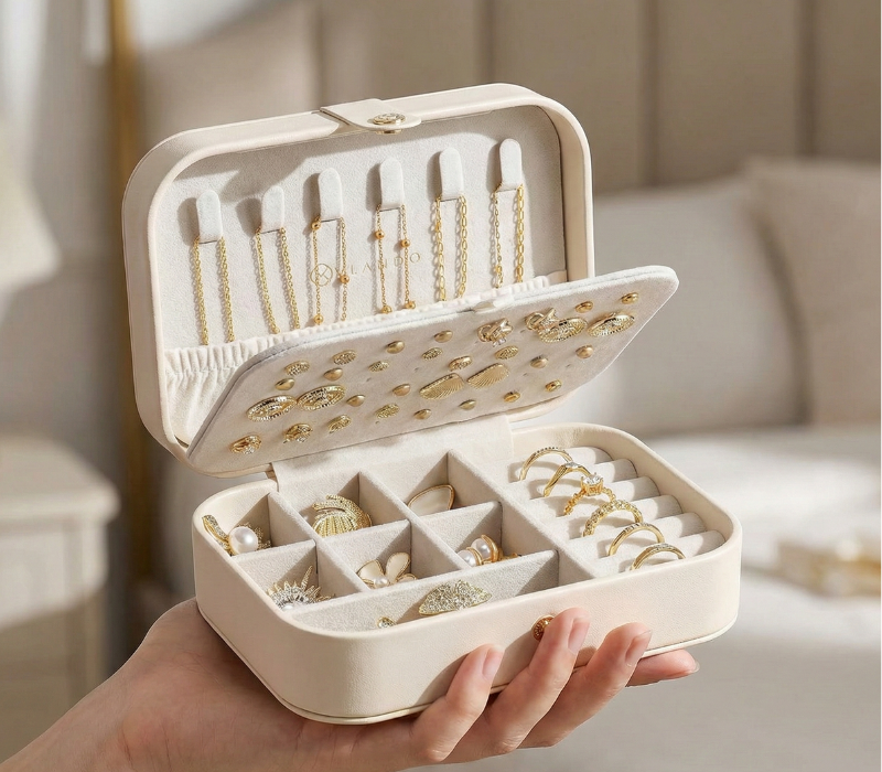 Organizador de joyas para viaje