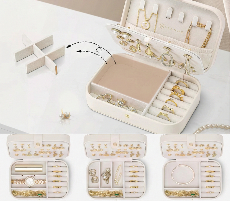 Organizador de joyas para viaje
