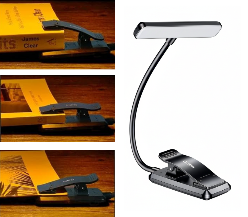 lámpara para leer libros.