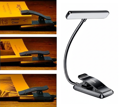 lámpara para leer libros.