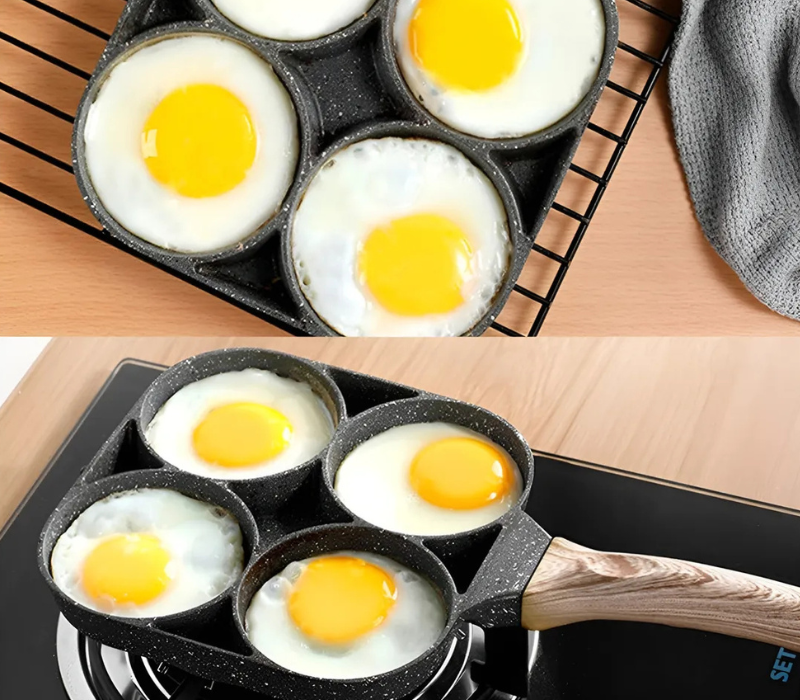 Sartén de 4 divisiones