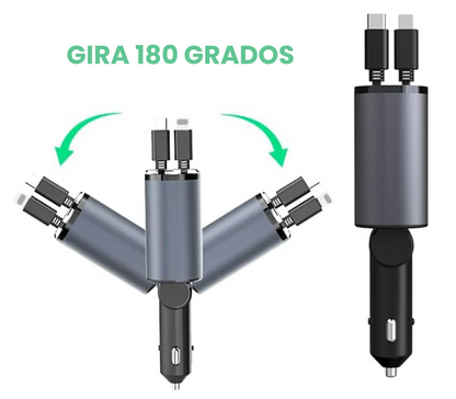 Cargador para auto retráctil