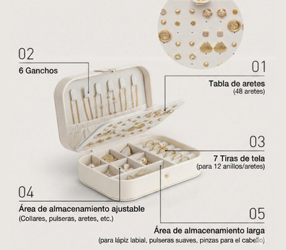 Organizador de joyas para viaje