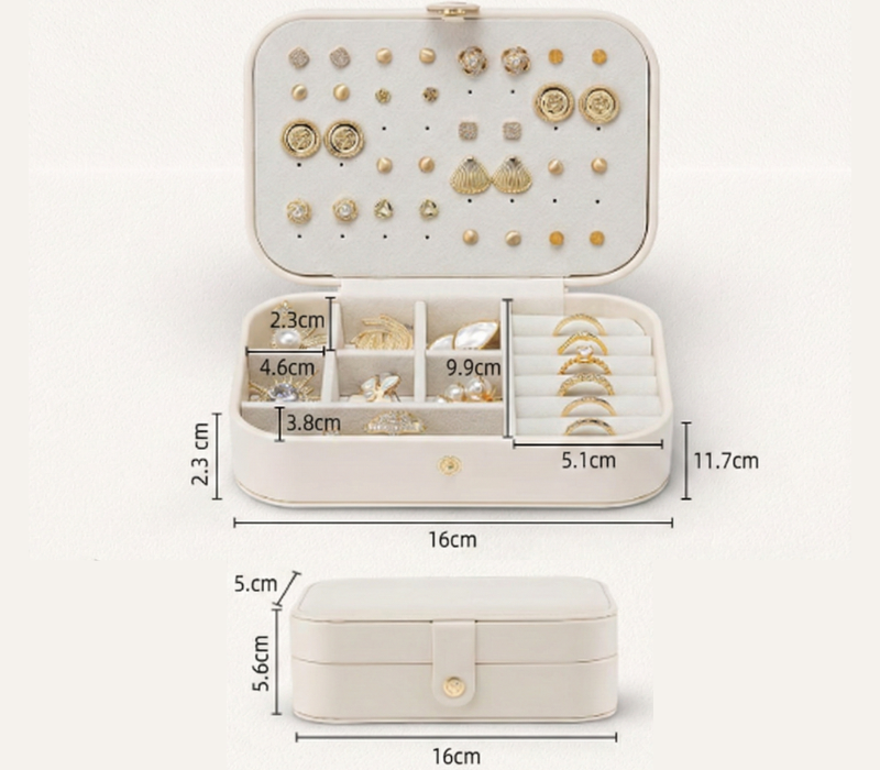 Organizador de joyas para viaje