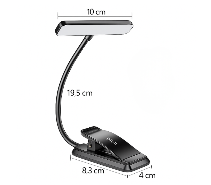 lámpara para leer libros.