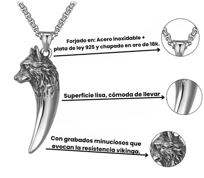 Collar Lobo Vikingo | "Espíritu de Fenrir"