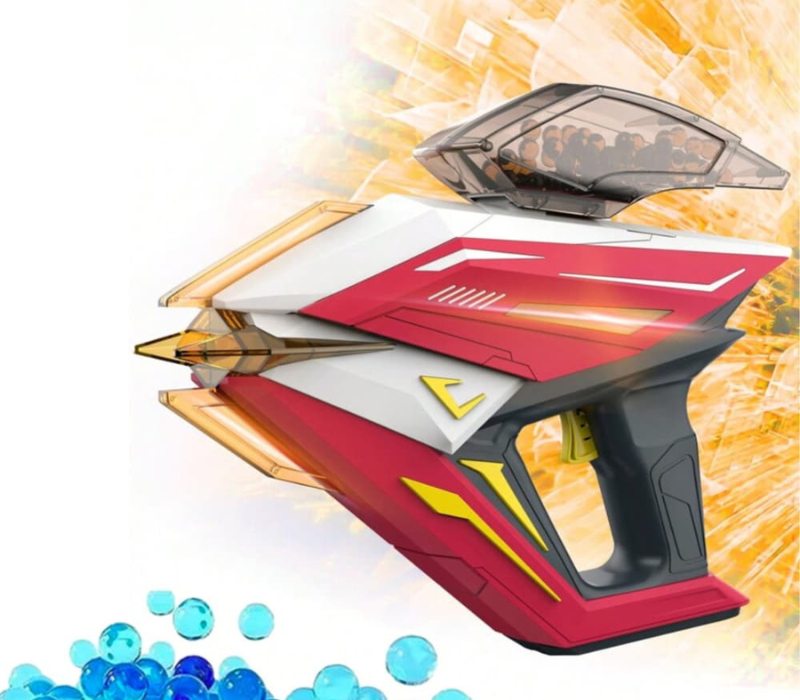 Ametralladora de hidrogel futurista