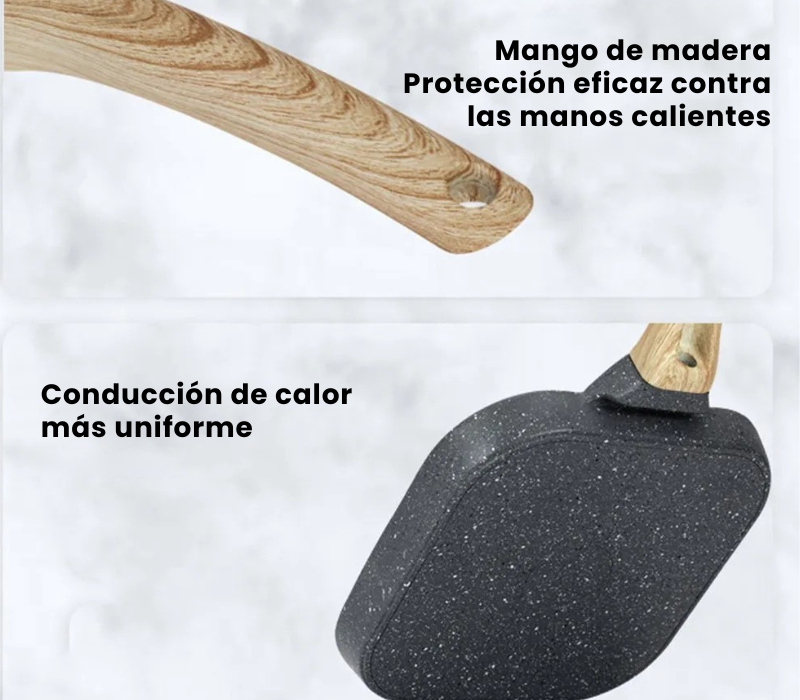 Sartén de 4 divisiones