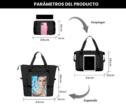 Bolso expandible y plegable