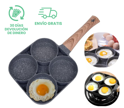 Sartén de 4 divisiones